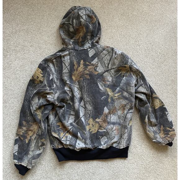 Carhartt Thrashed Distressed Realtree Camo Jacket Real Tree Men's Size Medium - Picture 4 of 15
